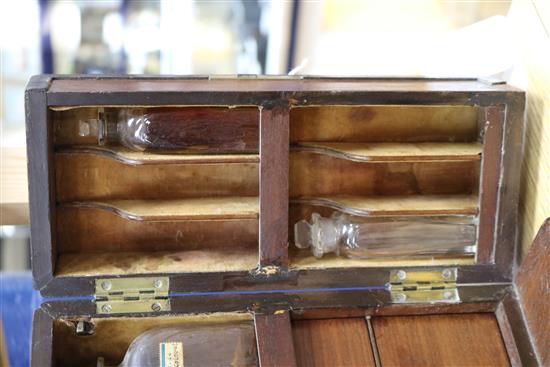 A 19th century mahogany apothecary cabinet